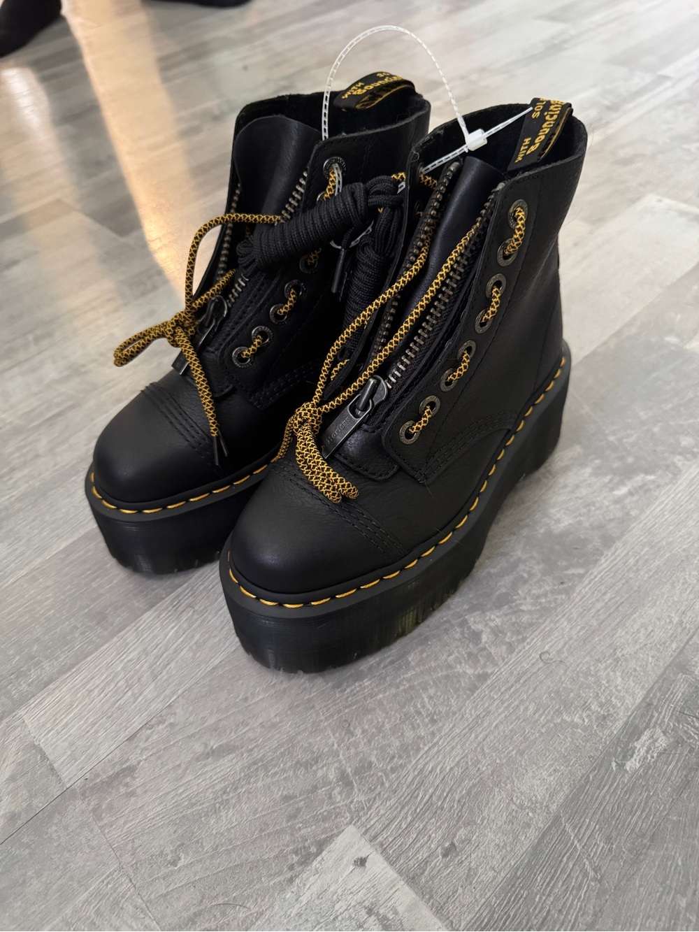 Dr. Martens Sinclair Max Pisa Leather Platform Boots - Picture 11 of 11